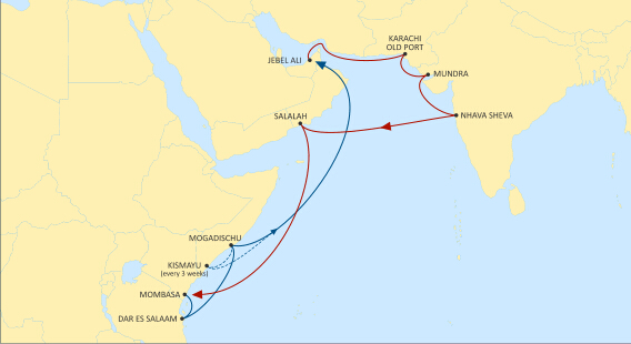 MSC LAUNCHES NEW CHEETAH SERVICE - DIRECT SERVICE FROM MIDDLE EAST-PAK-INDIA TO EAST AFRICA