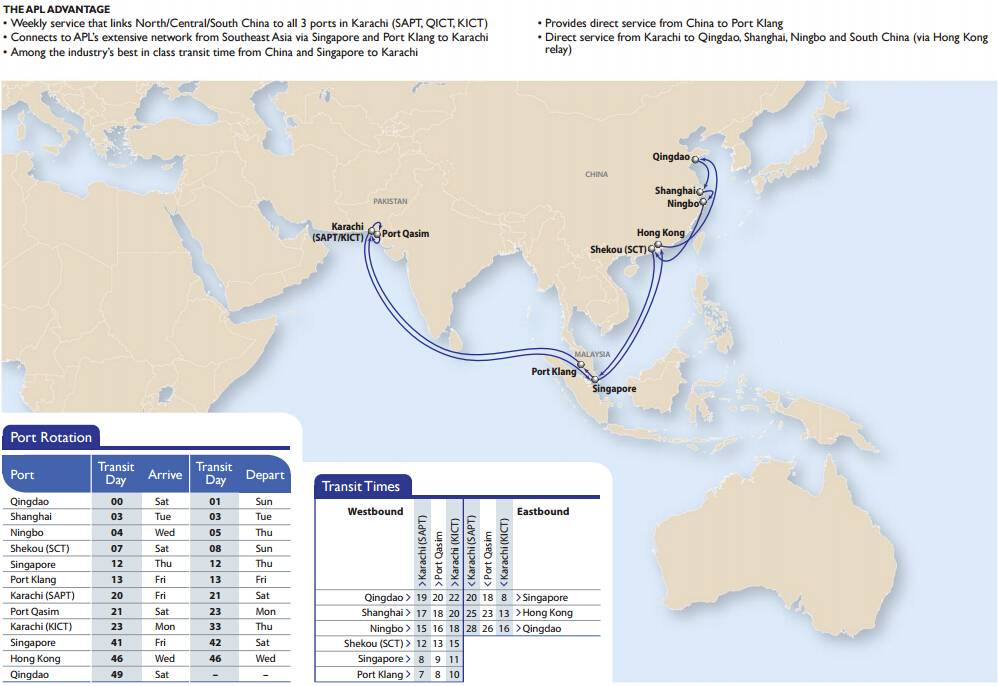 APL Intra-Asia Market - Service Updates for Asia Subcontinent Express (AS1), North Asia subcontinent Express (CI3), China India Express (CIX) and Central China Subcontinent Express (CI2)