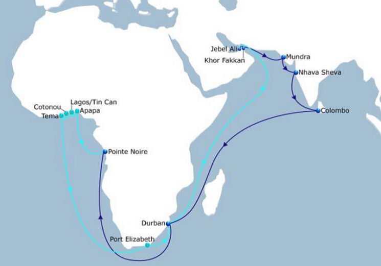 CMA CGM launches a second service between India, Middle East and Africa, the Midas 2